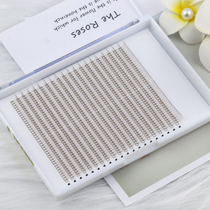 Ciglia Finte Premontate per Volume all'Ingrosso, 0.03-0.05mm, Base Appuntita, Ventagli Premontati a Stelo Corto, Ciglia Mega Volume - Product Image 2