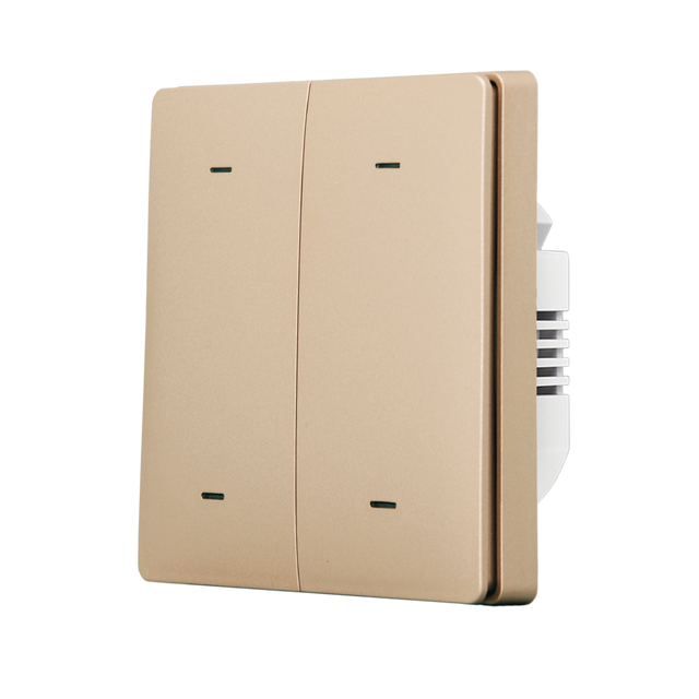 Tuya Smart Home Devices WiFi/ZigBee Push Button Piano Voice Remote in Wall Light Switch 1Gang