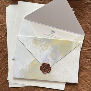 New Trend Vintage Envelope Retro Style Fashionable Decorative Paper Envelope <b>Sealing</b> <b>Wax</b> Storage Love Letter Envelope - Product Image 3