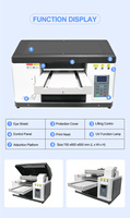 Impresora digital de inyección de tinta de cama plana Proprinter pequeña para tarjetas de identificación, botellas, cilindros rotatorios y cerámica con UV