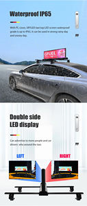 Pantalla LED para Taxi con Wifi 4G, Impermeable de Doble Cara, P2.5 P3 P4 P5, Publicidad en Vehículos/Señalización para Techo de Taxi - Product Image 3