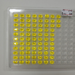 Gema Sintética Ovalada Amarilla Fluorescente YAG Granate de Itrio y Aluminio Gemas Sueltas para la Fabricación de Joyas - Product Image 5