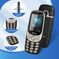 3310 Slim, Desbloqueado de Fábrica, Venta al Por Mayor, Original, Simple, 2G, Clásico, Teléfono Móvil con Teclado Qwerty, Doble SIM, Francés, Español, Alemán