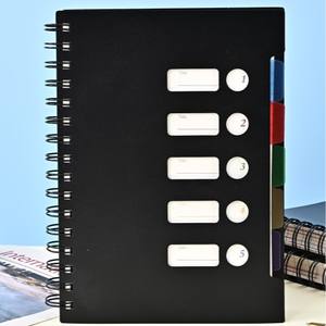 Carnets de notes personnalisables A5 à spirale avec couverture en PP pour sublimation, journal personnel, 150 feuilles, vente en gros, cahier scolaire - Product Image 2