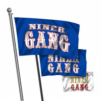 Bestseller Outdoor 3 x 5 Fuß Individuell Bedruckte Fußball-Fanflagge Fußball-Fanbanner