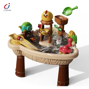 Chengji wholesale outdoor summer beach toy 2024 plastic funny beach toys game kids playing multifunctional play water table