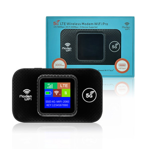 เราเตอร์พกพา 4G LTE Wireless Hotspot Pocket Mifis หน้าจอ LCD LED แบตเตอรี่ 3000mAh รองรับ 5G ปลดล็อคแล้ว ใช้งานได้กับ 10 อุปกรณ์ - Product Image 3