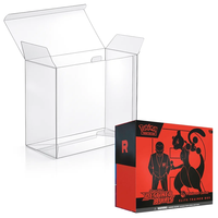 Boîte de protection en plastique PET transparente pour boîte de boosters Pokémon ETB, boîte de protection pour cartes à collectionner TCG, emballage pour collectionneur
