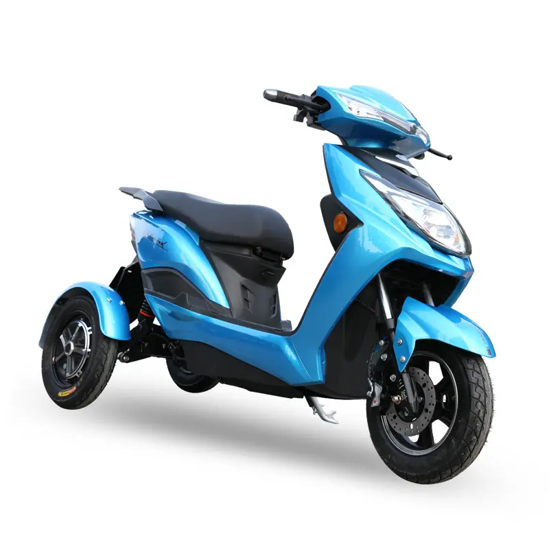 Aangepaste Familie Gebruik Elektrische Driewieler Motorfiets Volwassen 72v20a Lithium Bromfiets 3-wiel Elektrische Schommelende Motorfiets