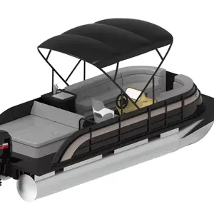 Cheap 27ft Customized Floating Party Pontoon Boat Leisure Aluminum Pontoon Boat for Sale