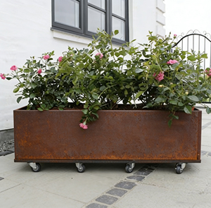 Fioriera in Acciaio Zincato per Uso Commerciale, Vasi Decorativi in Metallo con Foro di Drenaggio - Product Image 4