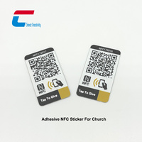 Plaque d'avis Google ronde ou carrée en PVC, OEM d'usine, avec carte NFC en époxy 213 215 216 et adhésif