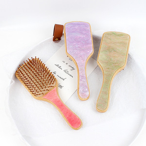 Nom personnalisé strass brosse à cheveux acétate Air peigne filles cadeaux peignes à cheveux - Product Image 2