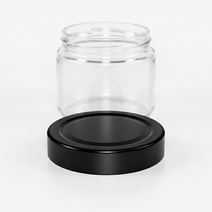 Elegante tapa de aluminio negra mate de 66 mm con rosca para envases de vidrio, cierre hermético, etiqueta privada personalizada - Product Image 2