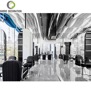 Equipo de peluquería profesional Espejo de peluquero con diseño de muebles de tienda de salón de maquillaje de belleza LED - Product Image 1