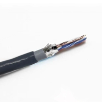 Cable LAN Trenzado de Cobre Libre de Oxígeno Cat5e DingLiang de Alta Calidad, 500 Metros, Negro, Doble Capa, Impermeable, UTP
