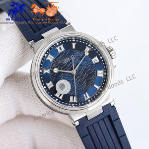 Montre mécanique automatique de luxe Bre-guet 2025 avec logo personnalisé, style couple d'affaires, acier 904, verre saphir, même style Ronda - Product Image 1