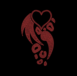 Thanh Lịch Chất Lượng Tốt Truyền Nhiệt Dán Biểu Tượng Tùy Chỉnh Thiết Kế Trái Tim Sắt Trên Rhinestone <span class=keywords><strong>Sequins</strong></span> Chuyển - Product Image 1