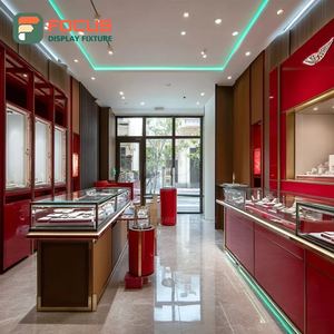 Custom Jewelry Display Cabinet Laminated Finish Mall Counter Showcase Cabinet - Product Image 5