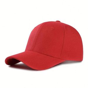 Gorra deportiva de ala plana ajustable en stock, para deportes al aire libre, corona profunda, talla grande, gorra de béisbol lisa - Product Image 1