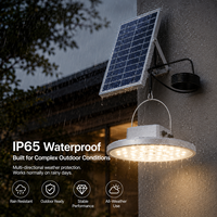 Plafonnier solaire LED en aluminium avec télécommande, étanche IP65, s'allume automatiquement au crépuscule, ultra-lumineux pour les cours et jardins extérieurs