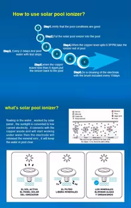 เครื่องกรองน้ำพลังงานแสงอาทิตย์แบบลอยน้ำสำหรับสระว่ายน้ำ รุ่น Water Crown Copper Silver ปี 2026 พร้อมเครื่องกำเนิดประจุไฟฟ้าพลังงานแสงอาทิตย์ - Product Image 6