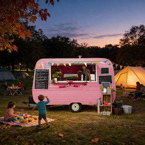 Easy‑to‑Operate Food Cart Portable Mobile Vending Cart for Beginners Street Business - Product Image 1