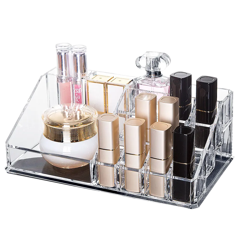 Professionele Dust Water Proof Cosmetica Opslag Display Draagbare Smart Clear Pet Make Organizer Voor Katoen Pads Lipsticks