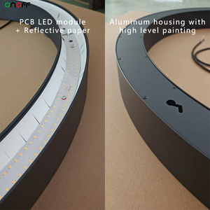 6cm rộng khuếch tán LED Halo vòng ánh sáng Treo Nhôm tròn ánh sáng lịch thi đấu với lên xuống phát ra - Product Image 2