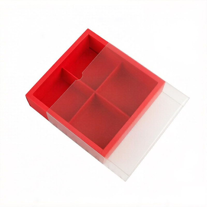 Rouge avec couvercle givré