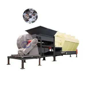 automatische abfallbehandlungsanlage auf losgelände abfalltrennung förderbandsystem luftabschneider windenmaschine abfalltrennungsanlage