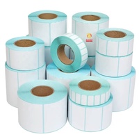 Rouleau d'étiquettes de papier thermique auto-adhésif personnalisé de différentes tailles pour imprimante TSC ZEBRA autocollants pour l'industrie alimentaire