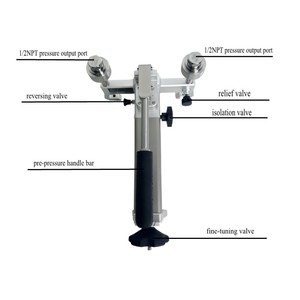 Bomba de Calibración Neumática Manual Portátil HSIN613, Calibrador de Aire con Precisión de 1Pa, Conector 1/2NPT, Estabilidad del 0.02% F.S, OEM HSIN613 - Product Image 5