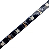 Tira de Luces LED RGB WS2812B Direccionables Individualmente, 5V, PCB Negro, 144 LED/m, Color de Ensueño, Programable, Inteligente