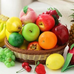 <span class=keywords><strong>Faux</strong></span> fruits en plastique <span class=keywords><strong>fraise</strong></span> pour la décoration accessoires réalistes décor à la maison réaliste fruits artificiels décoratifs pour l'affichage - Product Image 4