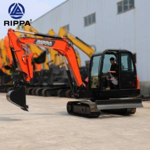 Mini-excavatrice sur chenilles hydraulique 6/8 tonnes, certifiée CE/EPA, avec moteur Kubota/Yanmar d'occasion, livraison gratuite – Meilleure vente UE - Product Image 6