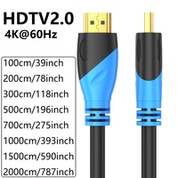 SDL Lieferanten Set-Top-Box für Kabel 4K 3D Maßgefertigter Stecker-zu-Stecker Blau 0,5m Kupferbeschichteter Stahl 1080P