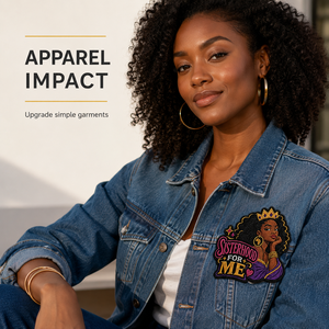 Distintivo Ricamato Personalizzato per Confraternite, Patch Personalizzata 'Queen' per Giacche e Borse, Regali per Gruppi Femminili, Fornitore all'Ingrosso - Product Image 4