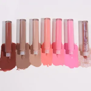 Phổ Biến Màu Nude Lip Gloss Màu Sắc Mới Nhãn Hiệu Riêng Vegan Lip Gloss Mỹ Phẩm Nhà Cung Cấp - Product Image 4