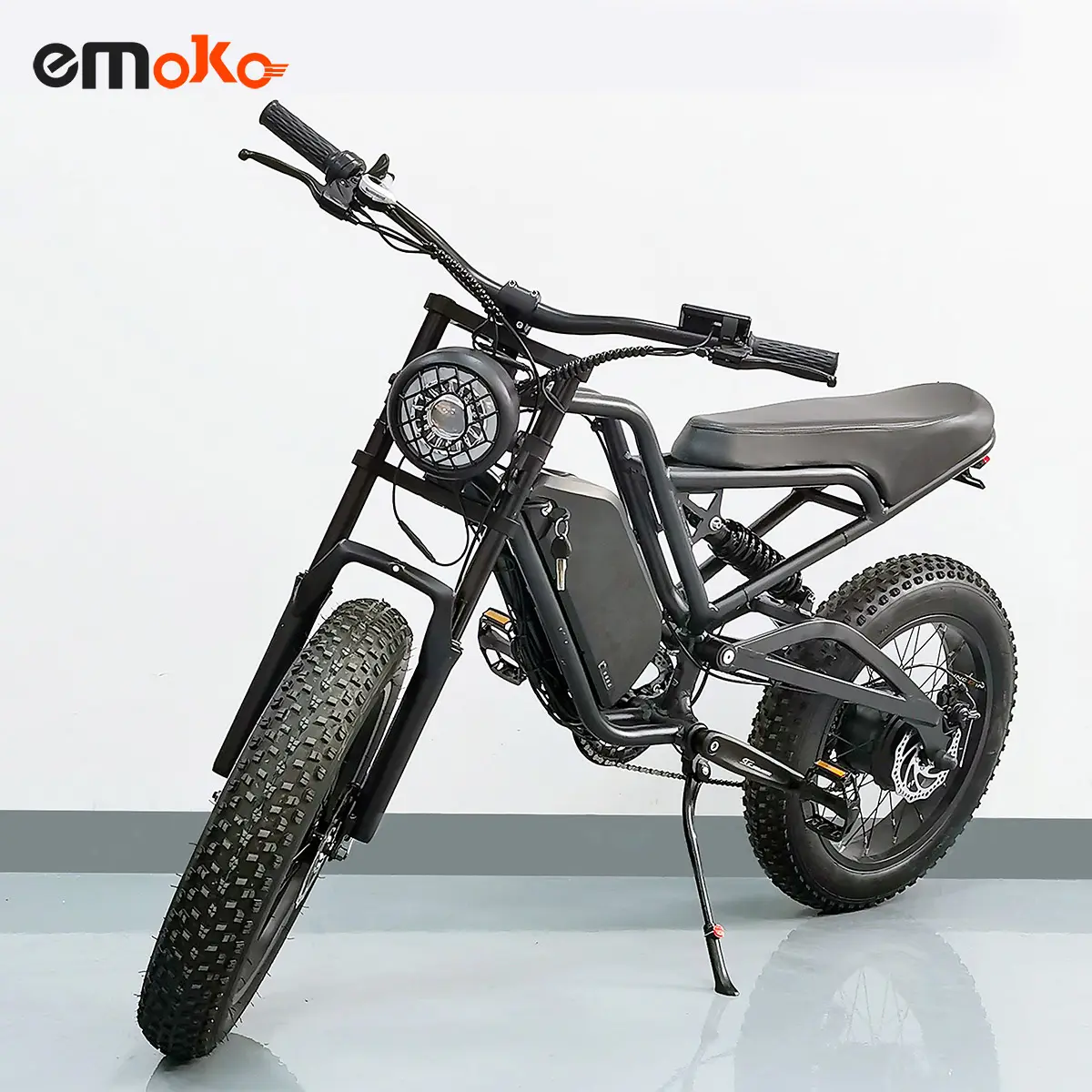 Emoko Электрический 20 дюймов внедорожных Жира Шины 48V Макс скорость 50 км 1000 Вт Мотор велосипед для взрослых Электрический мотоцикл