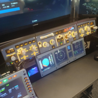 Module de commande du panneau apical EFIS gauche FCU, ensemble de contrôle de fréquence lumineuse personnalisé pour configuration de simulation de vol Airbus A320