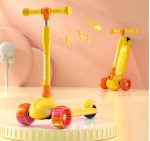 Patinete eléctrico para niños de 2 a 4 años de edad con patinete plegable de 3 ruedas de PU - Product Image 4