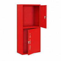 Armoire pour enrouleur de tuyau d'incendie en acier au carbone, murale, à une ou deux portes, pour équipement de lutte contre l'incendie