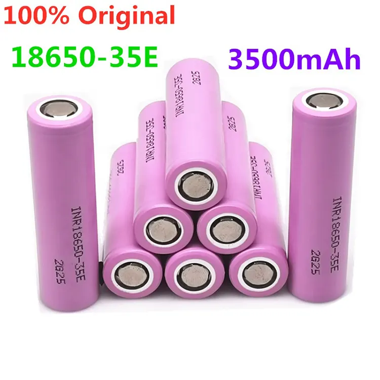 प्रामाणिक बैटरी कोशिकाओं INR18650 3500mAh 18650 ली आयन बैटरी 3.7V 18650 लिथियम बैटरी