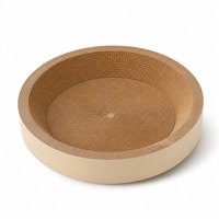 Arbre à chat en carton motif tête de chat mignon, design pliable classique, durable, antidérapant, surdimensionné, bac à gratter 2-en-1, toutes saisons