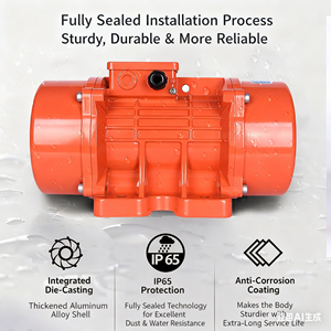 220v 230v 380v 60hz piccolo regolabile Brushless trifase vibrazione del motore di magazzino a parete vibratore per vibrazione agitatore tavolo - Product Image 4