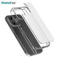 PC TPU clair Transparent antichoc Anti-chute caméra protecteur Mobile housse de téléphone portable avec magnétique pour iPhone 15 Pro Max