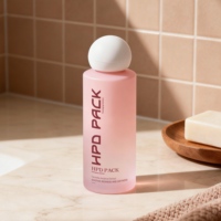 Bouteilles de lotion, d'après-shampoing et de shampoing vides en plastique PET de 100 ml/500 ml avec logo personnalisé imprimé à l'écran, avec bouchon à rabat, pour les soins de la peau de luxe en voyage