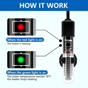 Freesea FS-110-50W 어항 장식 유리 난방 막대 블랙 수중 작은 거북이 히터 수족관 탱크 사용 - Product Image 4