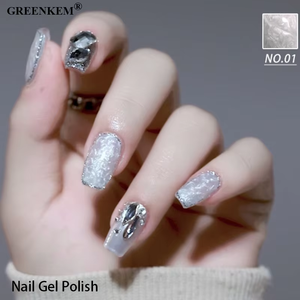 Esmalte <span class=keywords><strong>de</strong></span> Uñas con Diseño <span class=keywords><strong>de</strong></span> Hilo <span class=keywords><strong>de</strong></span> Perla, Textura Brillante Fina para Otoño Invierno, Esmalte <span class=keywords><strong>de</strong></span> Uñas Profesional <span class=keywords><strong>de</strong></span> Gel UV Personalizado - Product Image 6